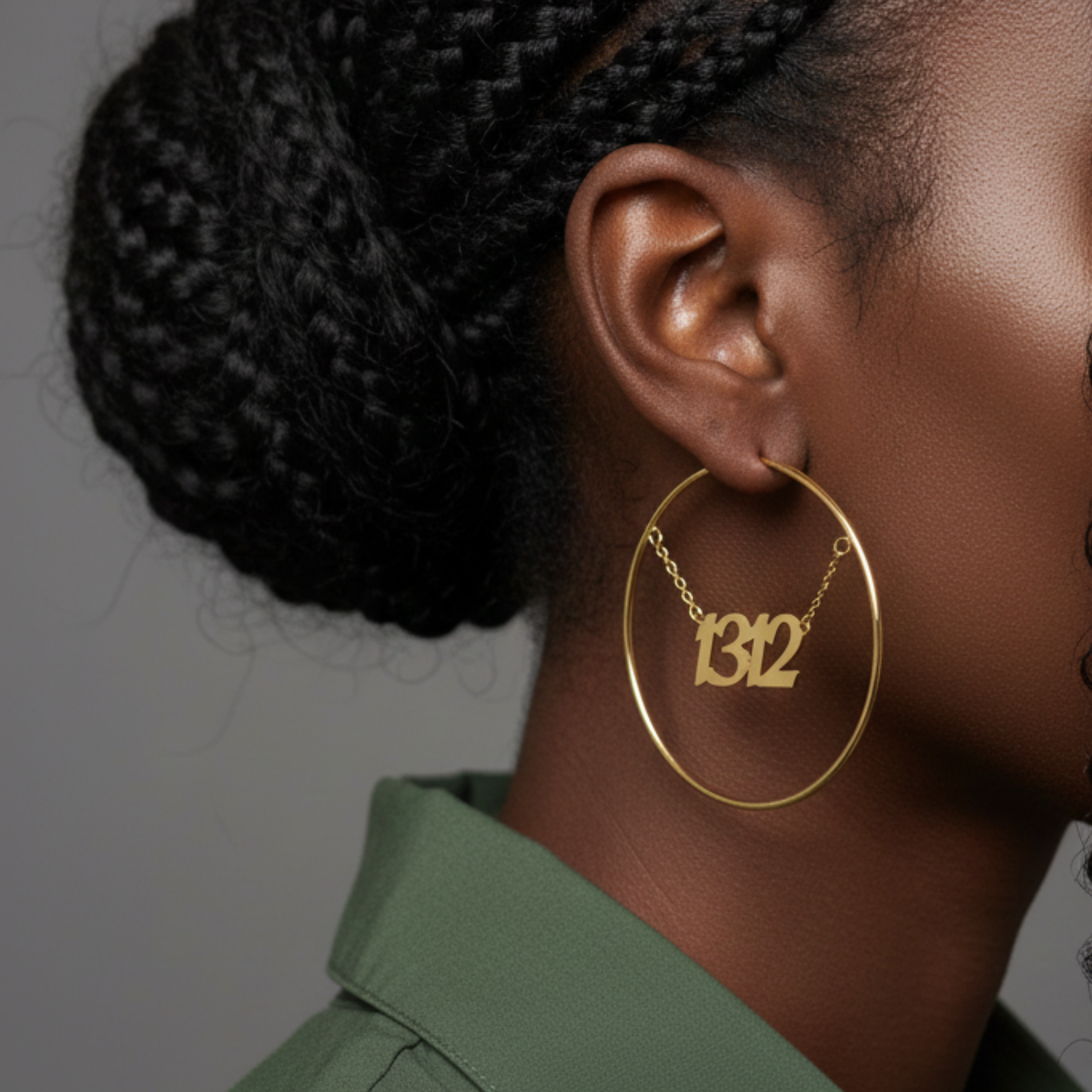 1312 hanging Hoops Creolen