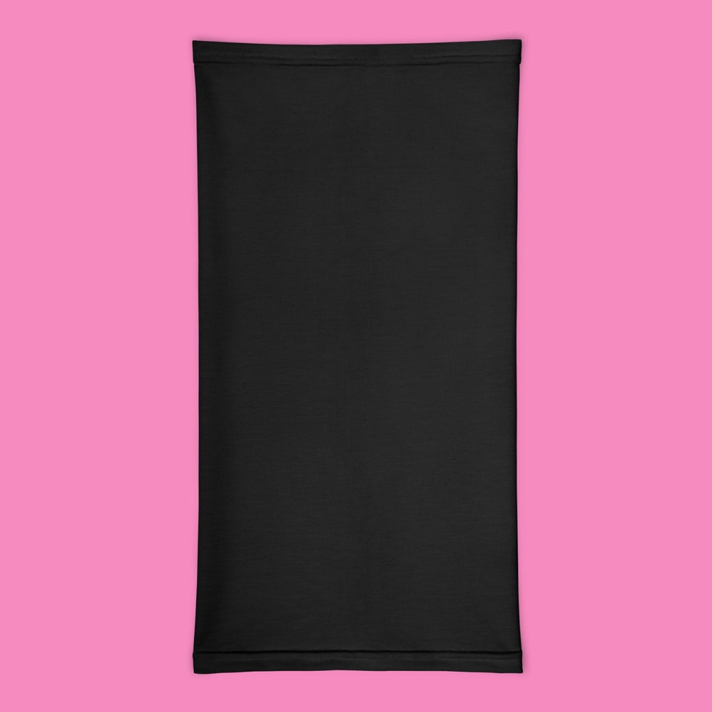 Schwarzes Multifunktionstuch mit feministischem Print – vielseitiger Schlauchschal aus Polyester-Stretch – Bling Bling Feministas