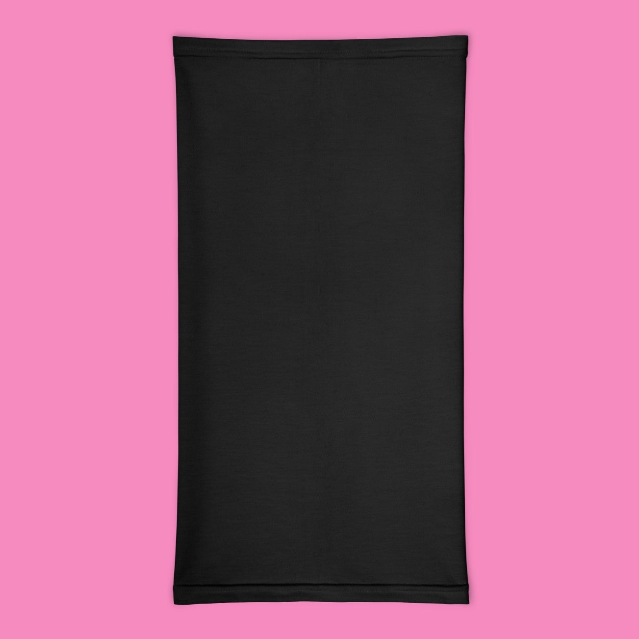 Schwarzes Multifunktionstuch mit feministischem Print – vielseitiger Schlauchschal aus Polyester-Stretch – Bling Bling Feministas