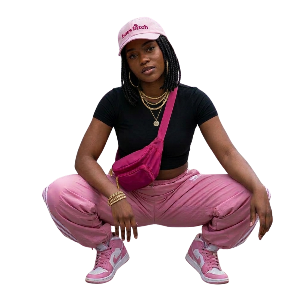 boss bitch - Basecap rosa - Baumwolle