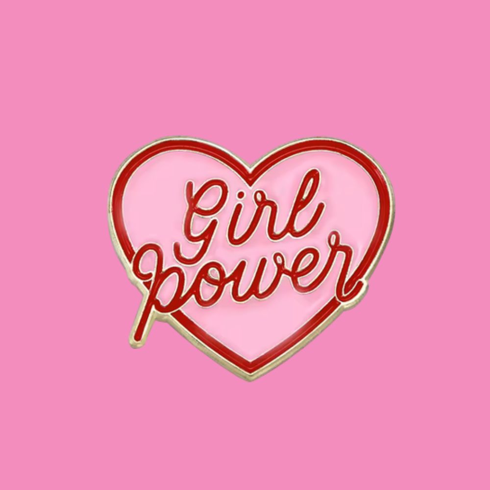 Girl Power Emaille Pin von Bling Bling Feministas
