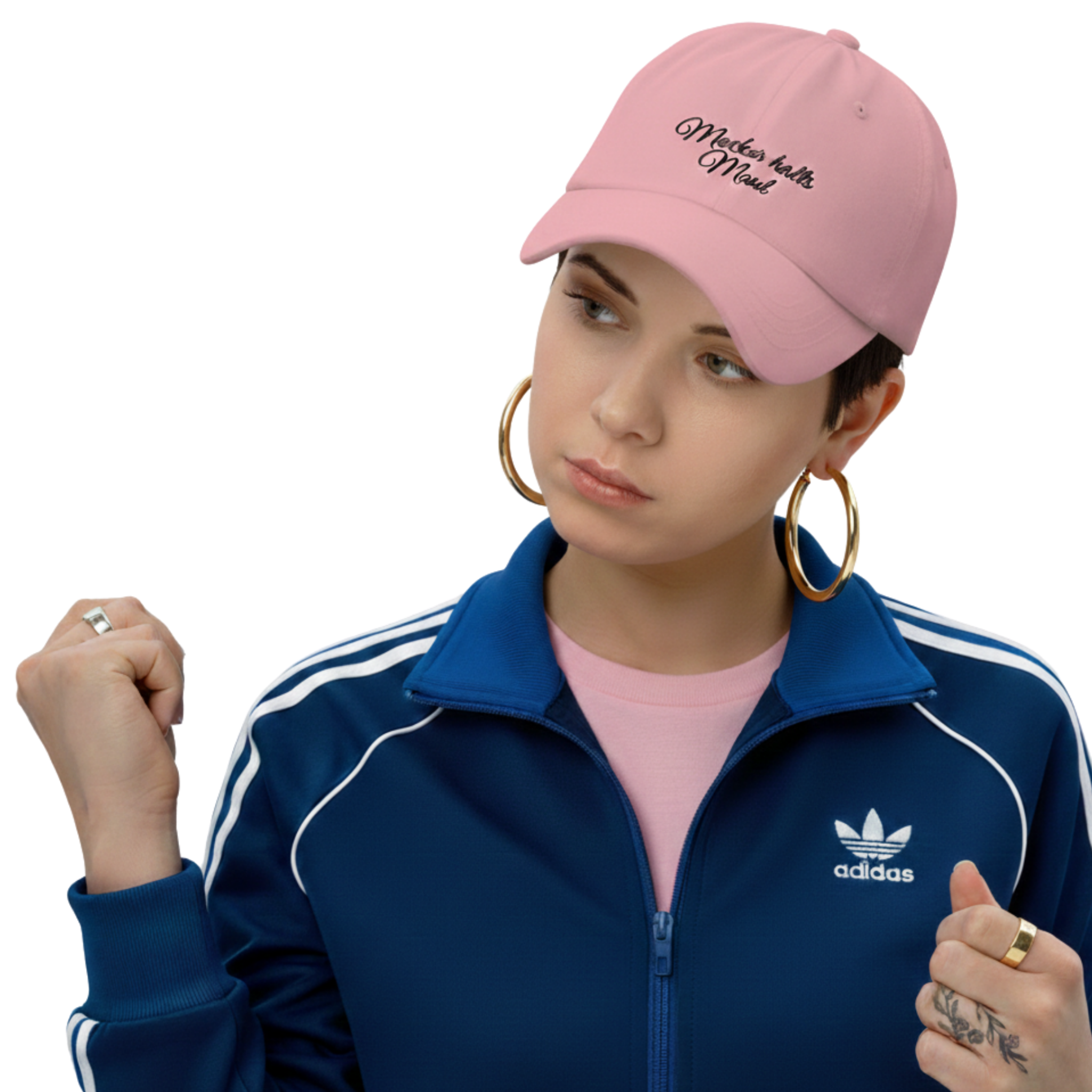 Macker halts Maul Cap - bestickt