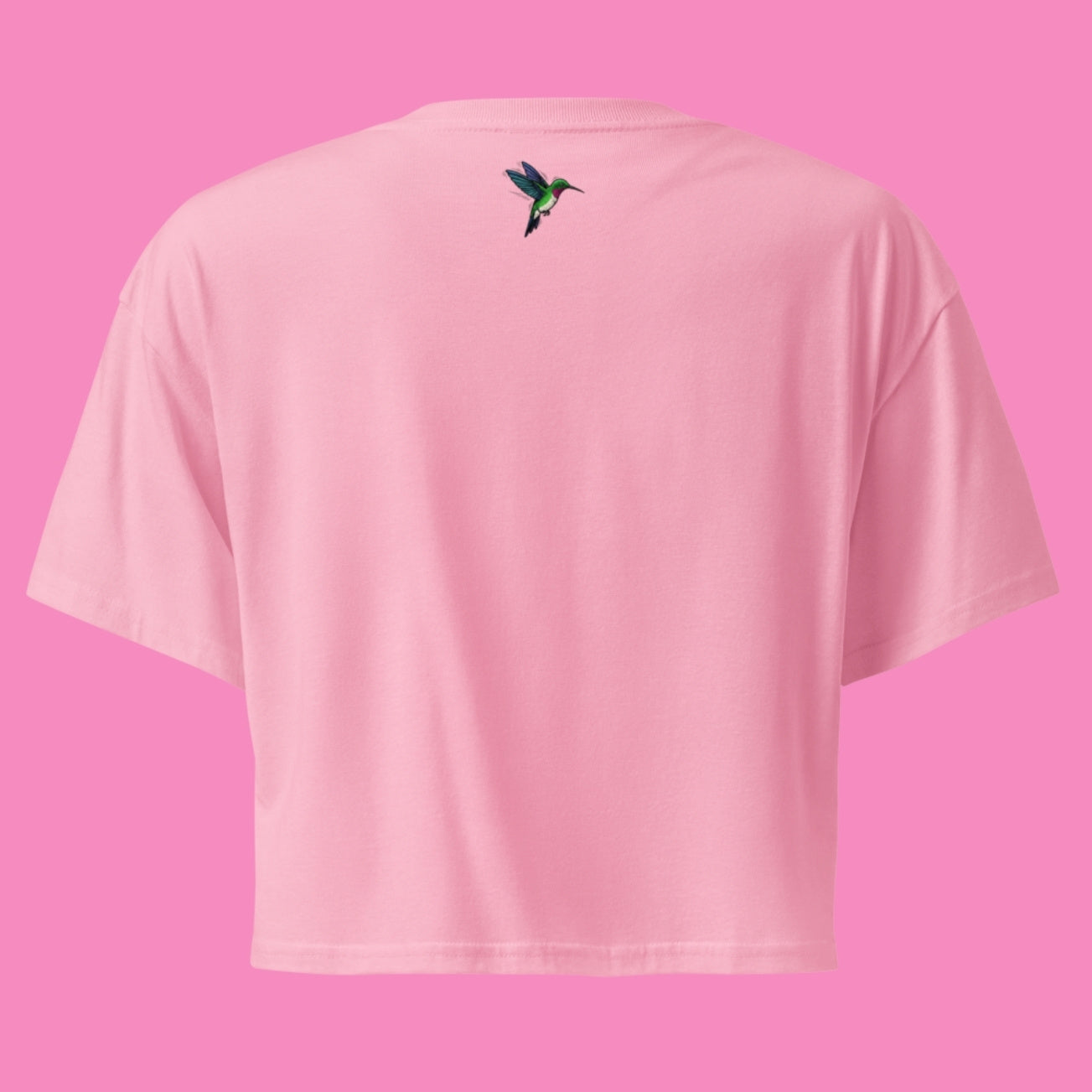 Not Your Babe Crop-Top in Rosa – feministisches Baumwoll-Shirt mit lockerem Schnitt – Bling Bling Feministas