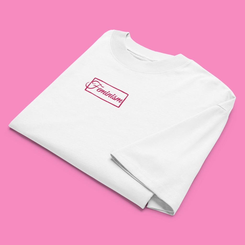 Feminism T-Shirt Oversized Weiss