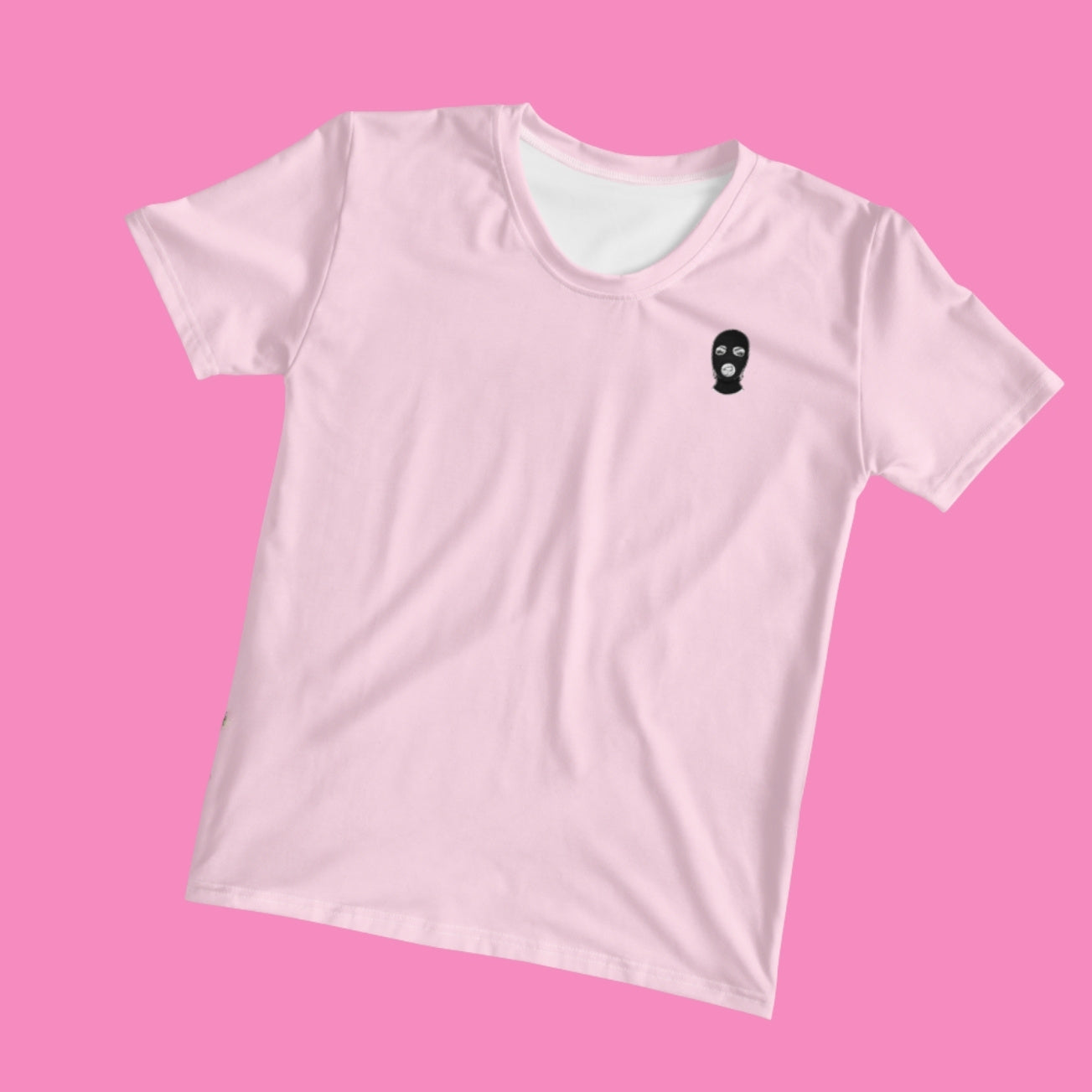 Hassi T-Shirt in Rosa – feministisches Print-Shirt aus Polyester-Stretch-Jersey – Bling Bling Feministas