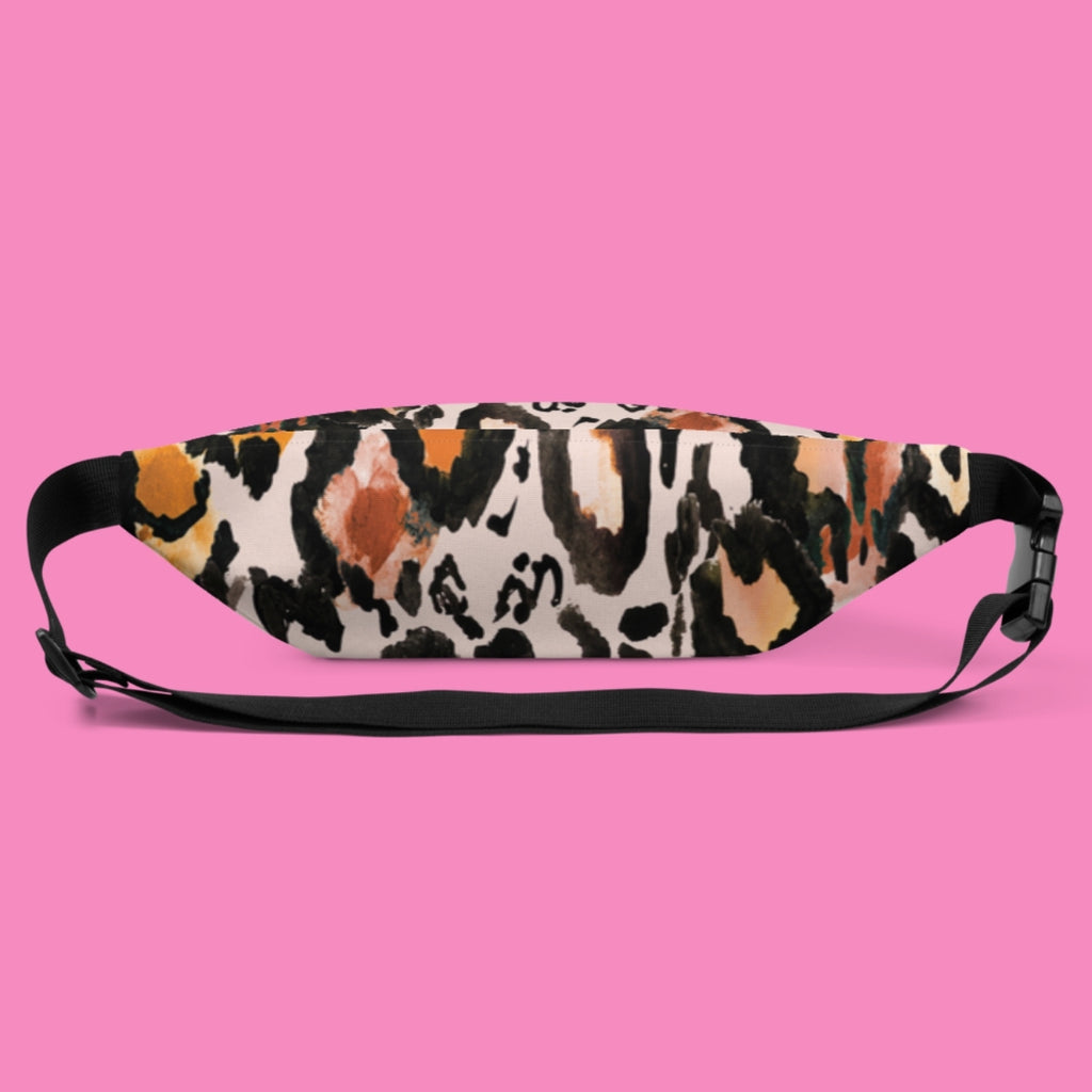 Tiermuster Gürteltasche "Macker aufs Maul" – wasserfestes Polyester, verstellbarer Gurt, in 2 Größen – Bling Bling Feministas