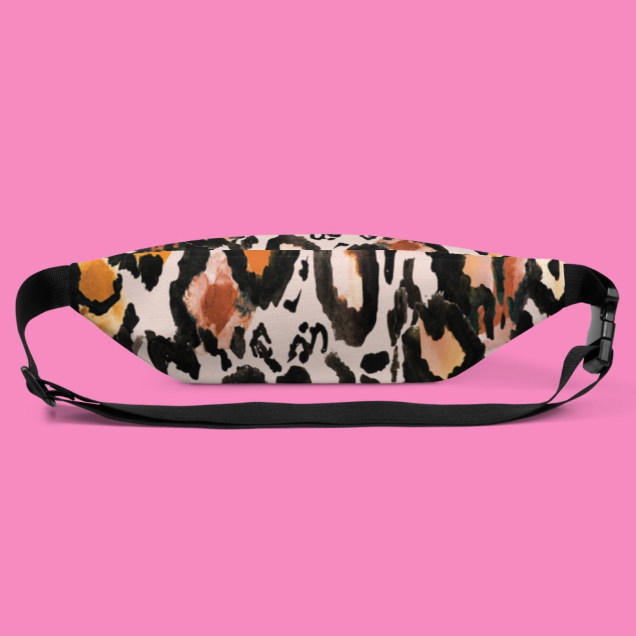 Tiermuster Gürteltasche "Macker aufs Maul" – wasserfestes Polyester, verstellbarer Gurt, in 2 Größen – Bling Bling Feministas