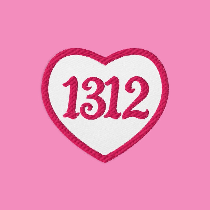 1312 Aufnäher in Pink von Bling Bling Feministas