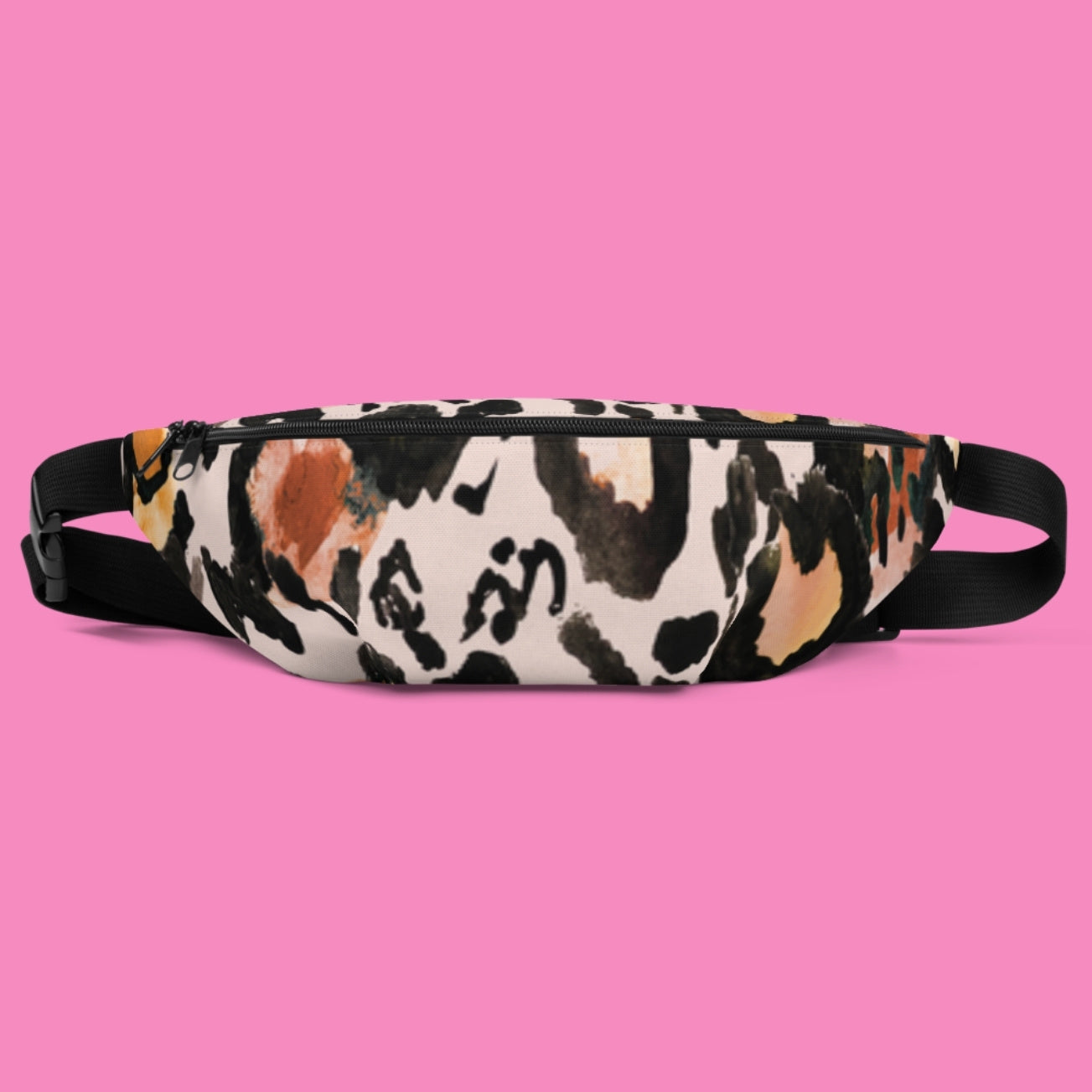 Tiermuster Gürteltasche "Macker aufs Maul" – wasserfestes Polyester, verstellbarer Gurt, in 2 Größen – Bling Bling Feministas