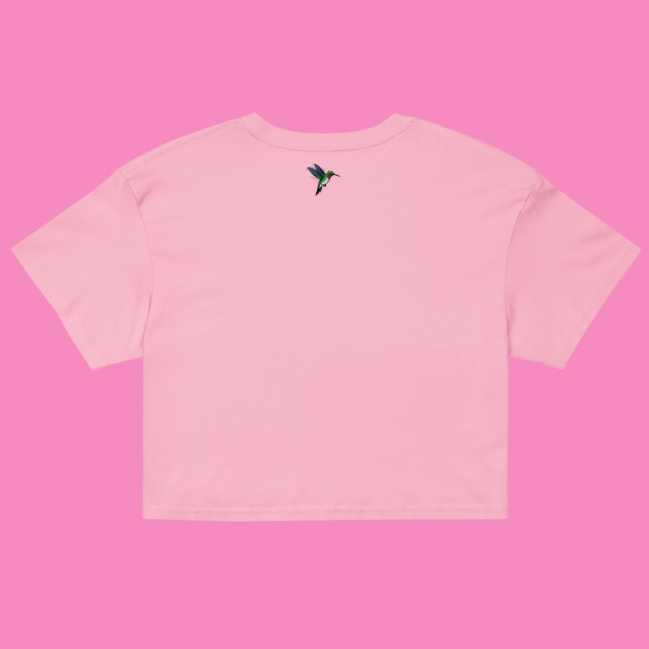Not Your Babe Crop-Top in Rosa – feministisches Baumwoll-Shirt mit lockerem Schnitt – Bling Bling Feministas