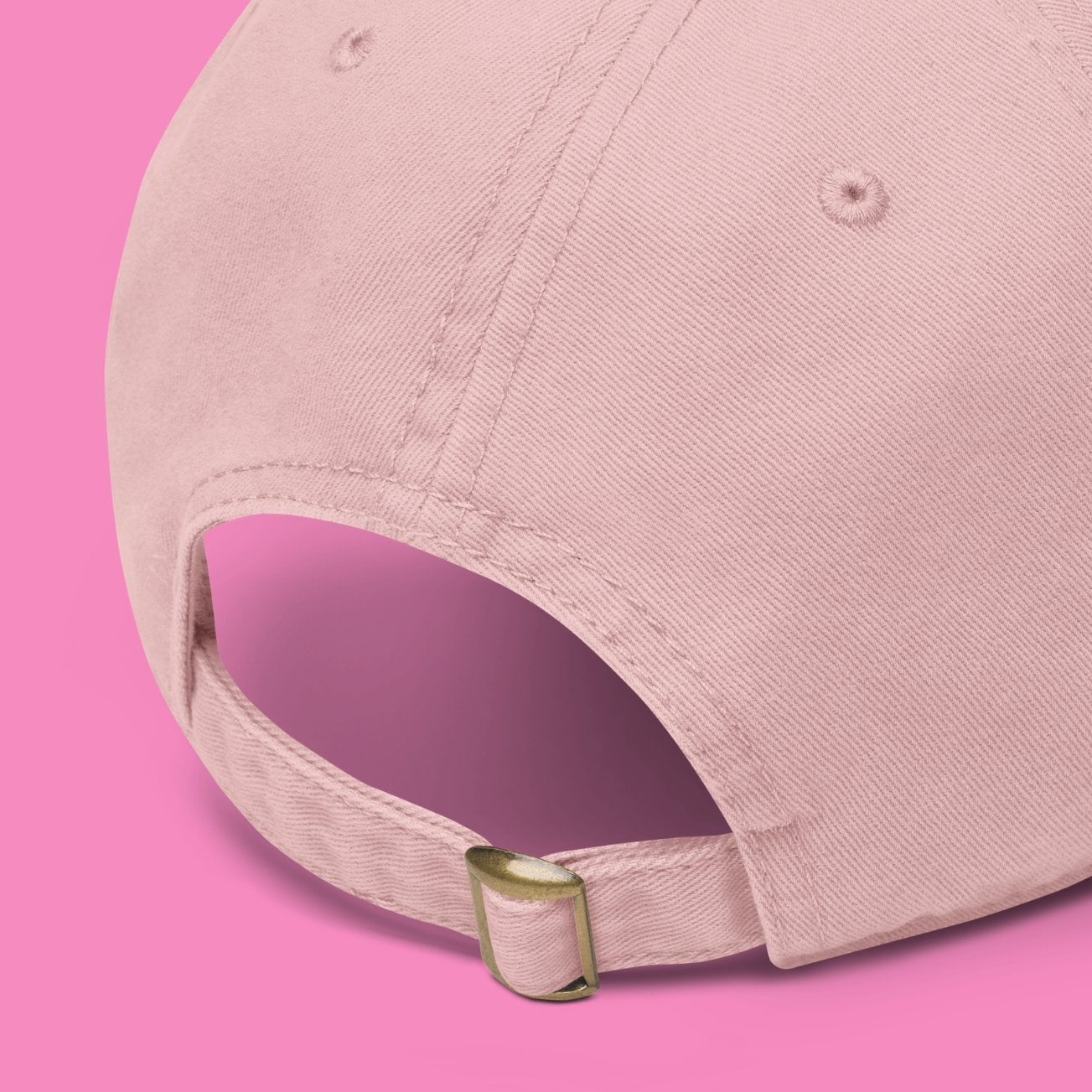Rosa Baseballkappe mit Stickerei "Macker halts Maul" – Bling Bling Feministas