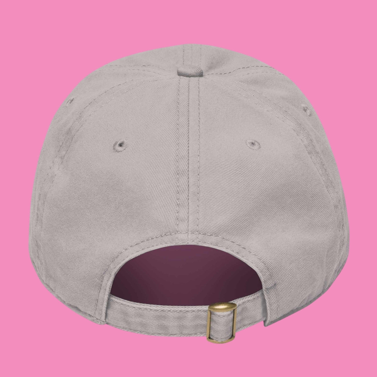 Girl Power Cap – vorgewaschene Baseballkappe bestickt, Vorderansicht, Bling Bling Feministas