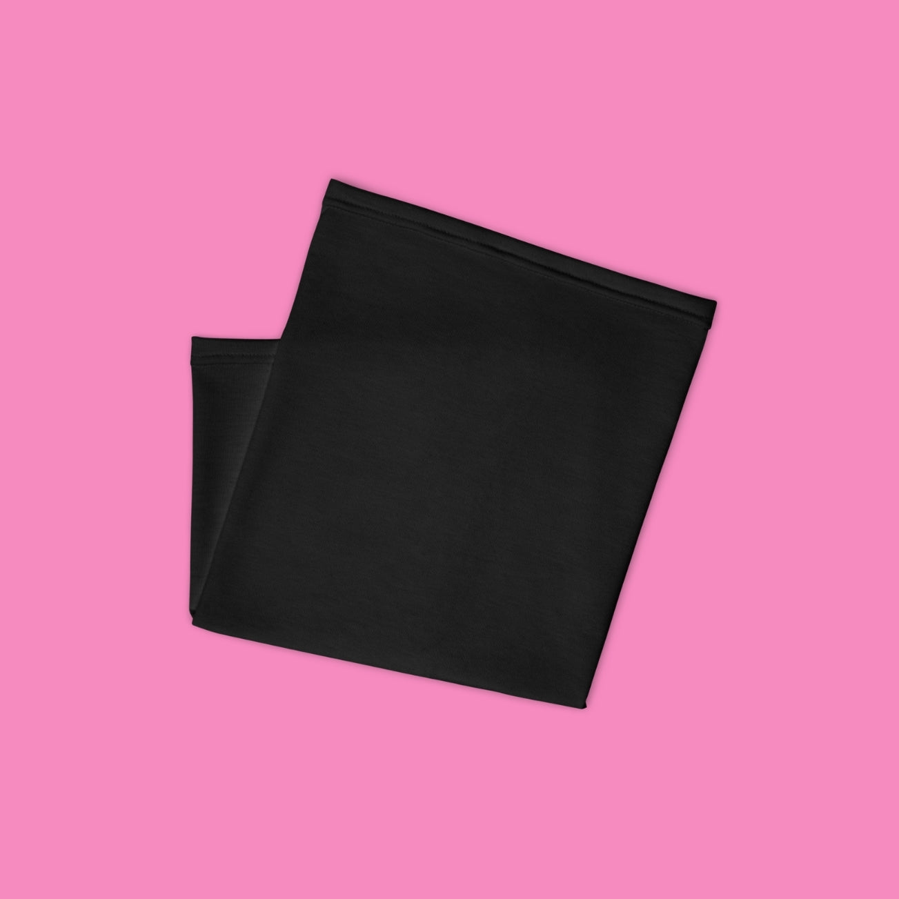 Schwarzes Multifunktionstuch mit feministischem Print – vielseitiger Schlauchschal aus Polyester-Stretch – Bling Bling Feministas