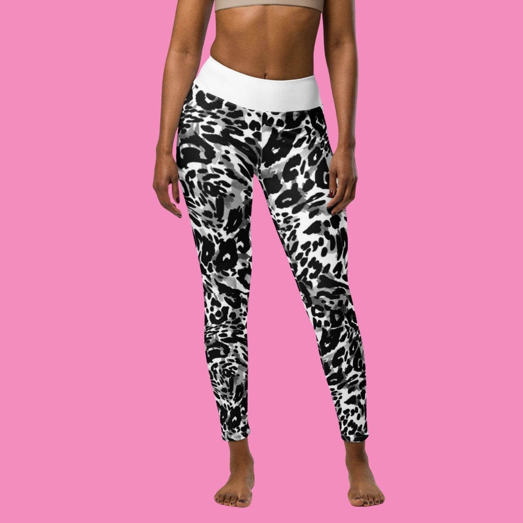 wtf no. Leggings Leo Print – hoch tailliert, recyceltes Material, Bling Bling Feministas