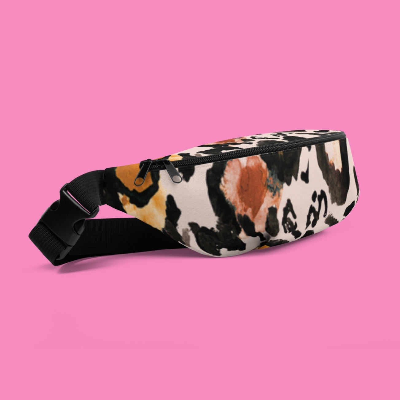 Tiermuster Gürteltasche "Macker aufs Maul" – wasserfestes Polyester, verstellbarer Gurt, in 2 Größen – Bling Bling Feministas