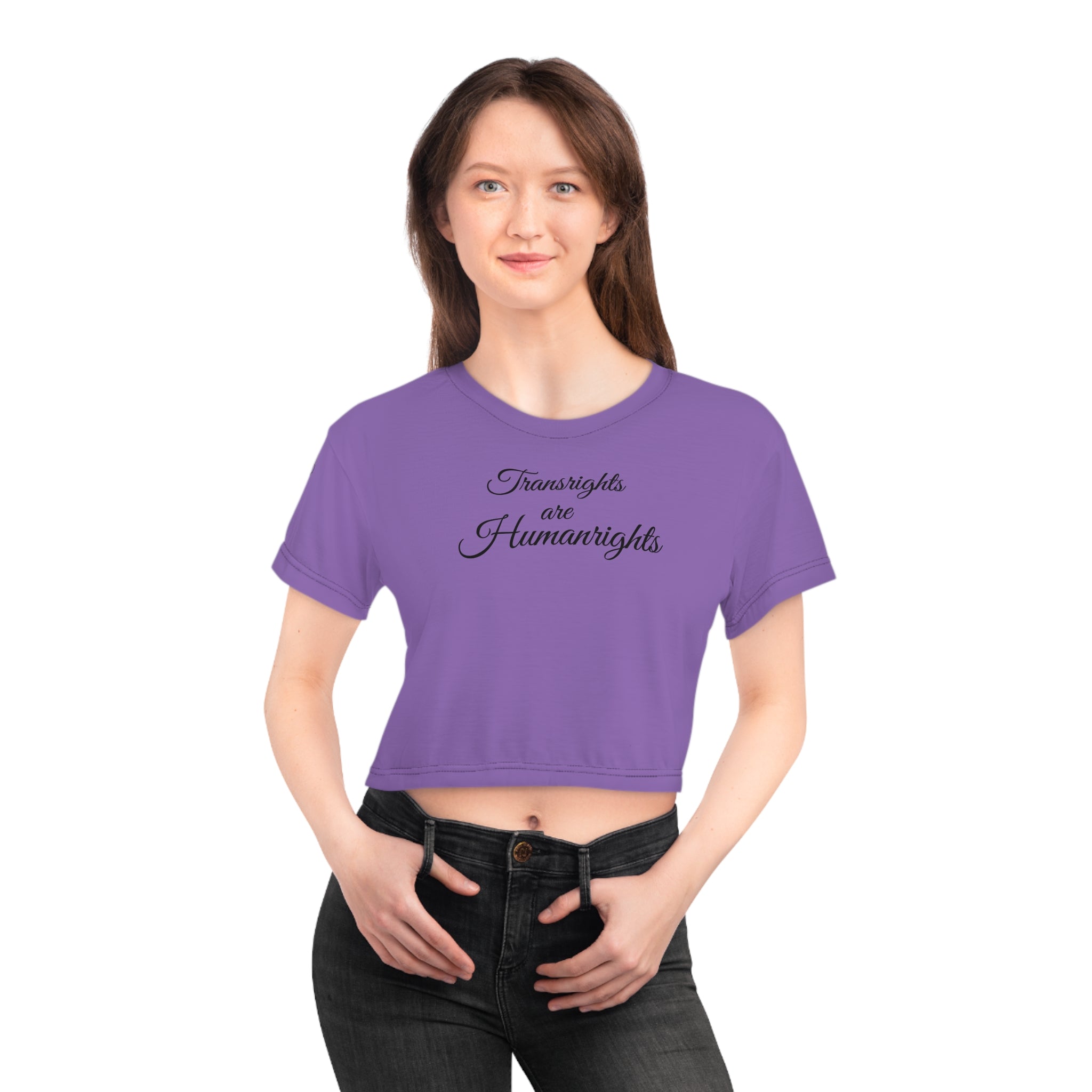 Transrights are Humanrights - Crop Tee