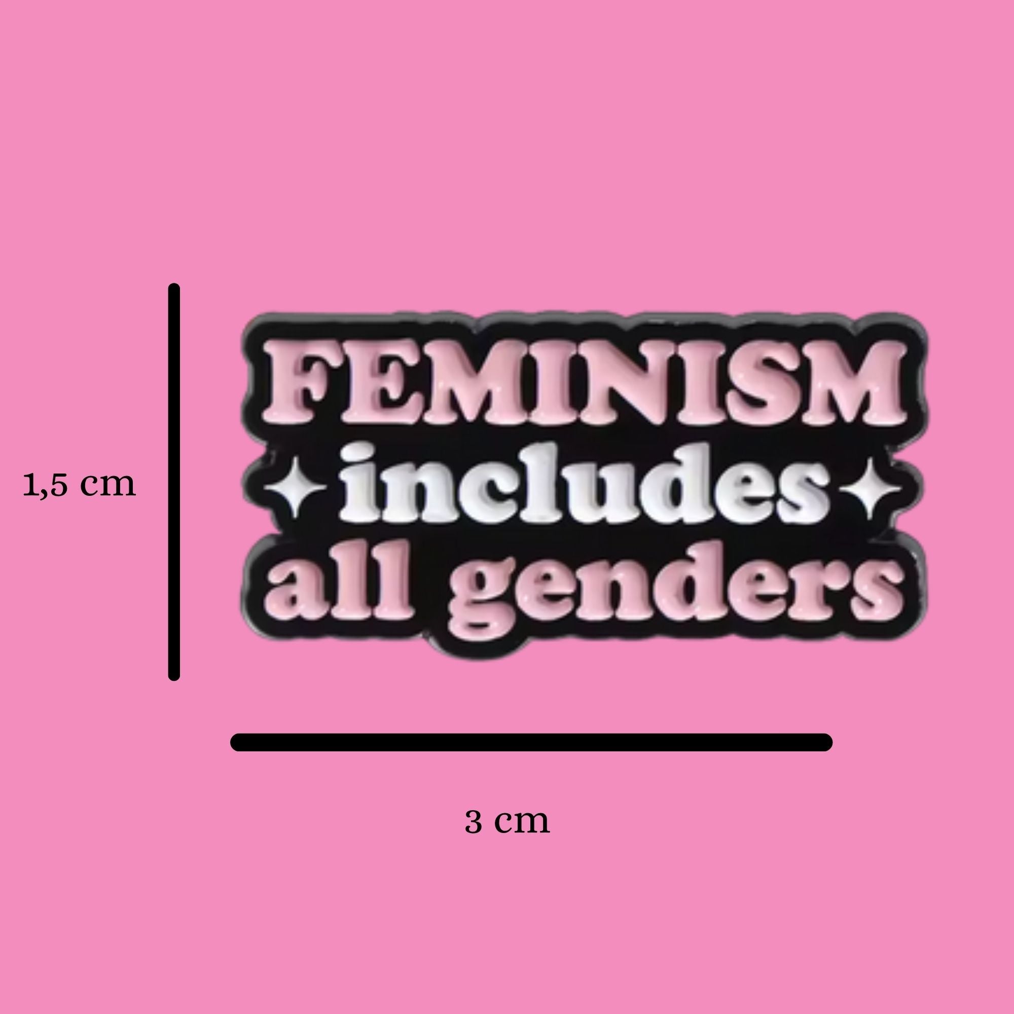 FEMINISM includes all genders Ansteckpin