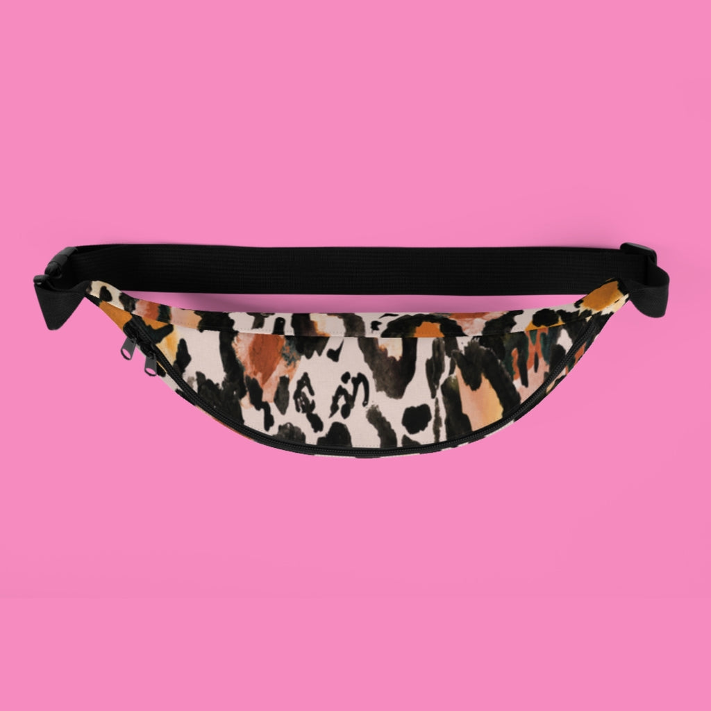 Tiermuster Gürteltasche "Macker aufs Maul" – wasserfestes Polyester, verstellbarer Gurt, in 2 Größen – Bling Bling Feministas