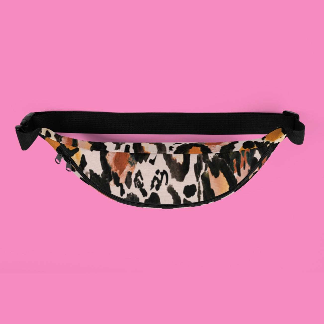 Tiermuster Gürteltasche "Macker aufs Maul" – wasserfestes Polyester, verstellbarer Gurt, in 2 Größen – Bling Bling Feministas