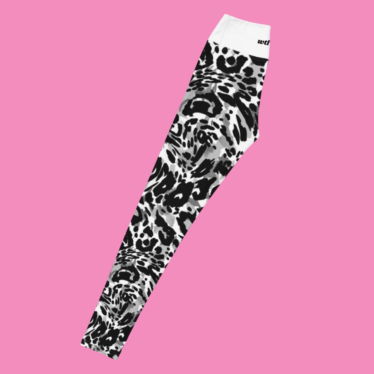 wtf no. Leggings Leo Print – hoch tailliert, recyceltes Material, Bling Bling Feministas