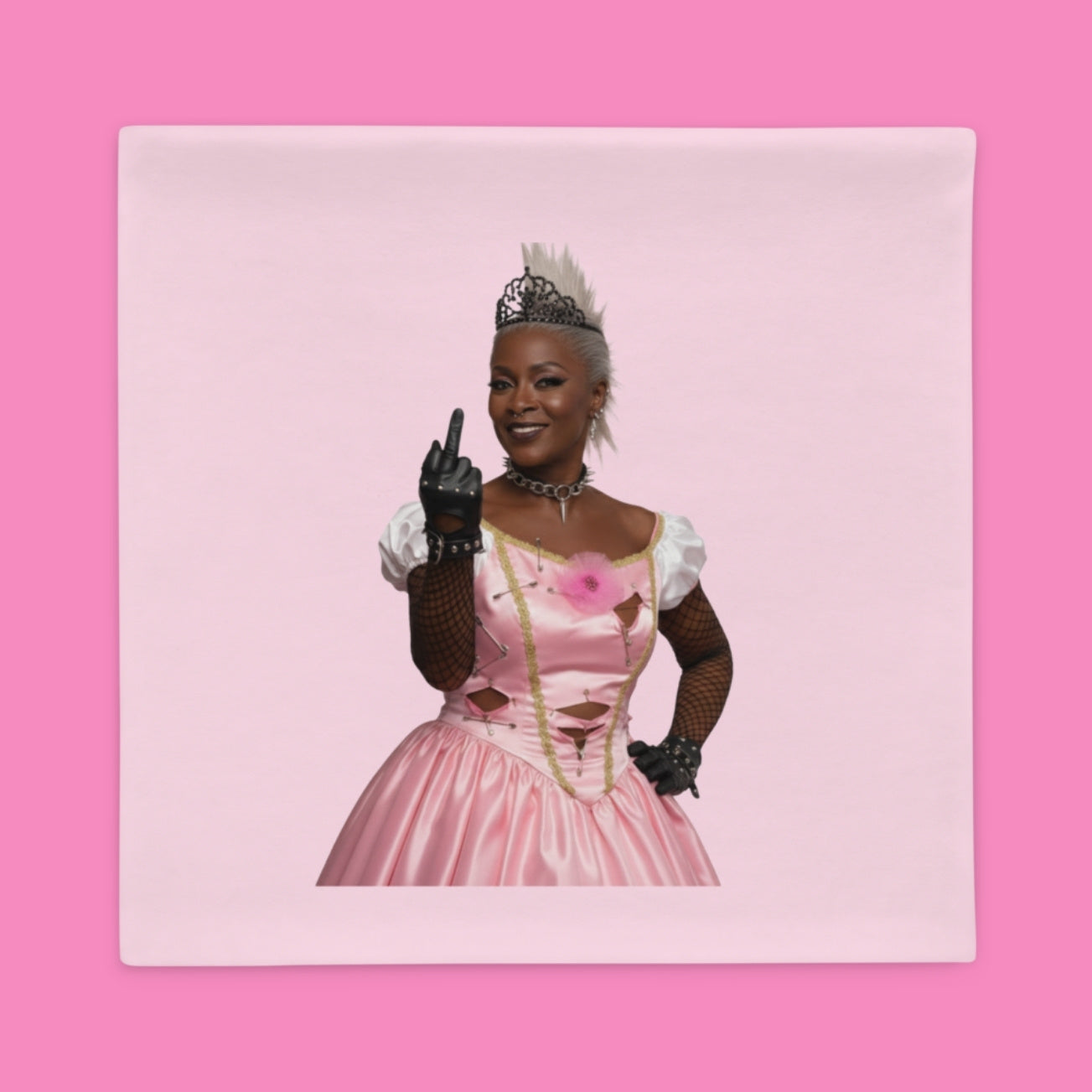 Feminism Kissenbezug in Pink – feministisches Statement-Dekokissen aus 100% Polyester, maschinenwaschbar, erhältlich in 3 Größen – Bling Bling Feministas