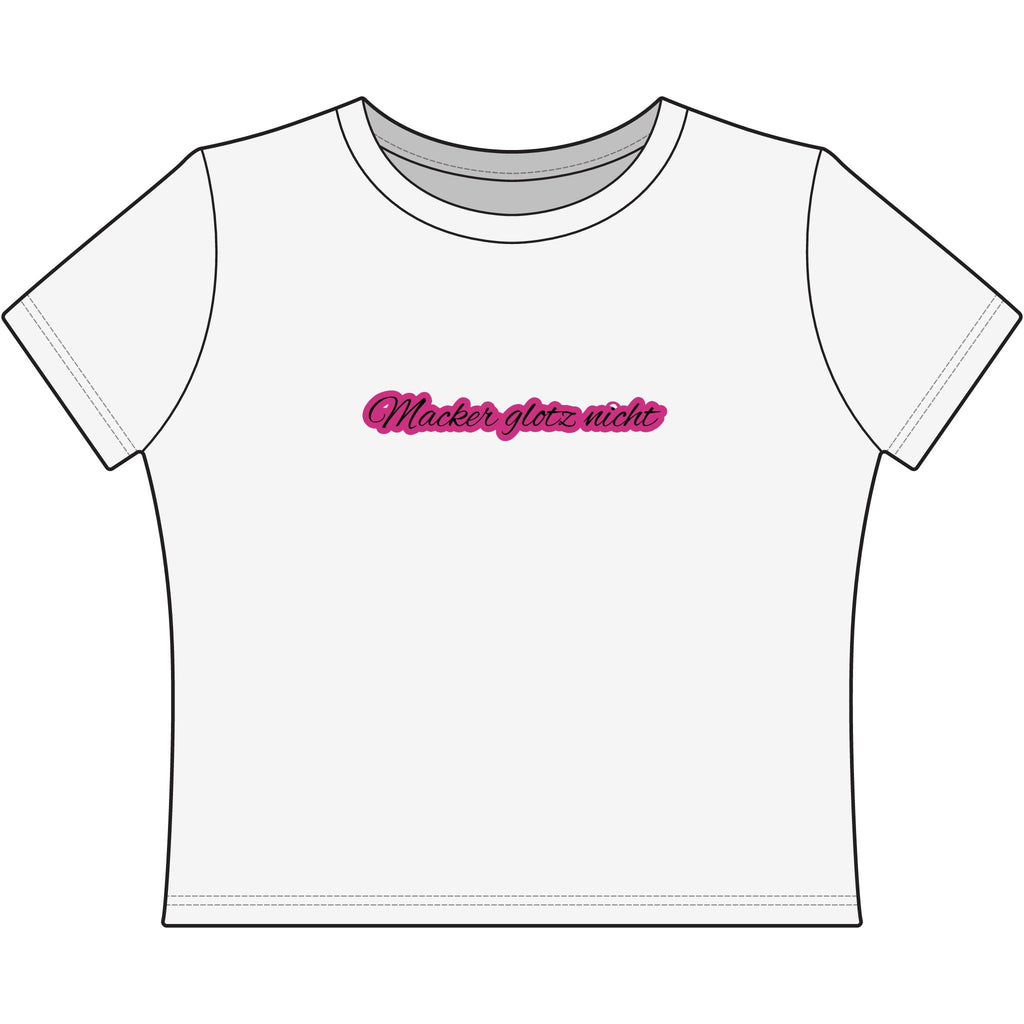 Macker glotz nicht - kurzes T-Shirt