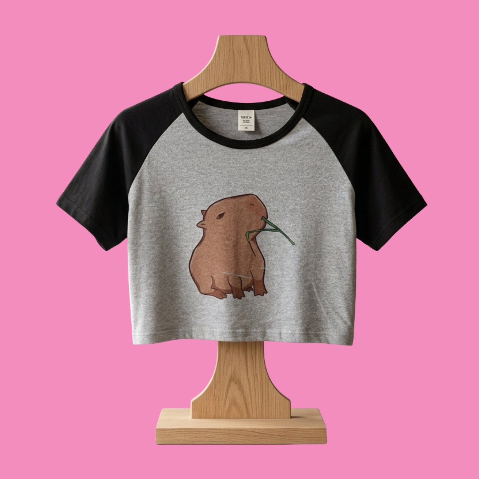  Capybara-Motiv auf pinkem Hintergrund