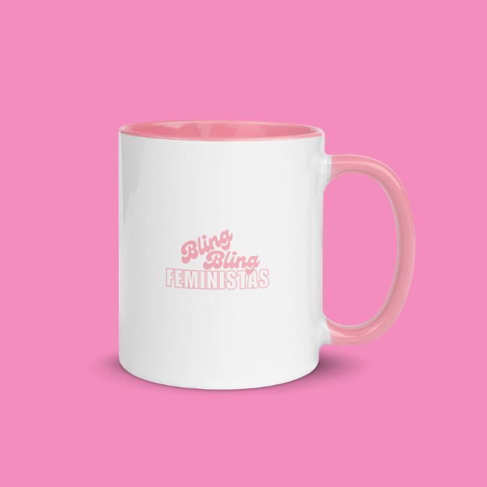 Bling Bling Feministas Tasse c u n t in Rosa aus Keramik