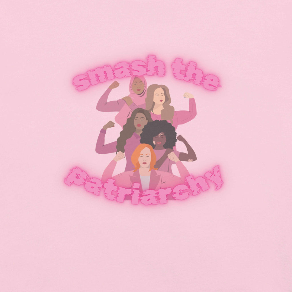Smash the Patriarchy T-Shirt – Schweres Garment-Dyed Shirt in 3 Farben