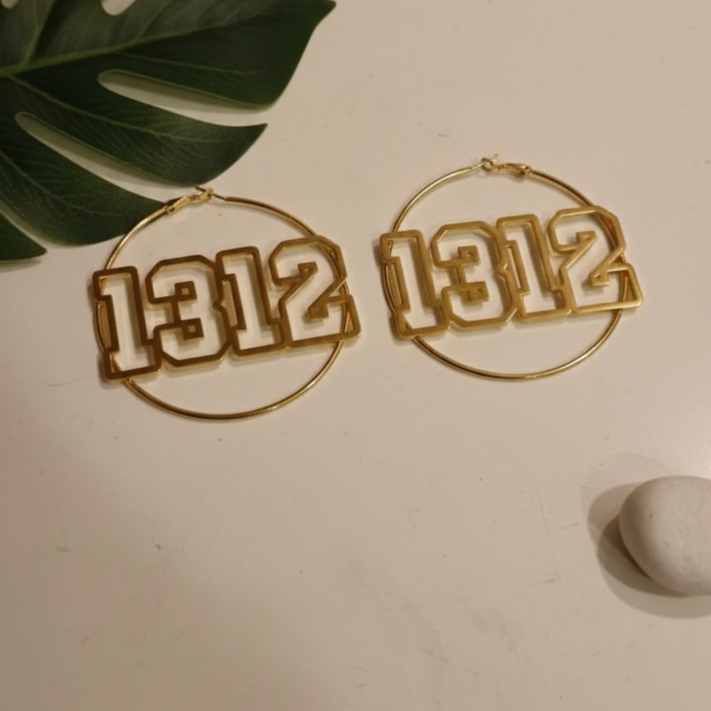 1312 Hoops in Gold Creolen