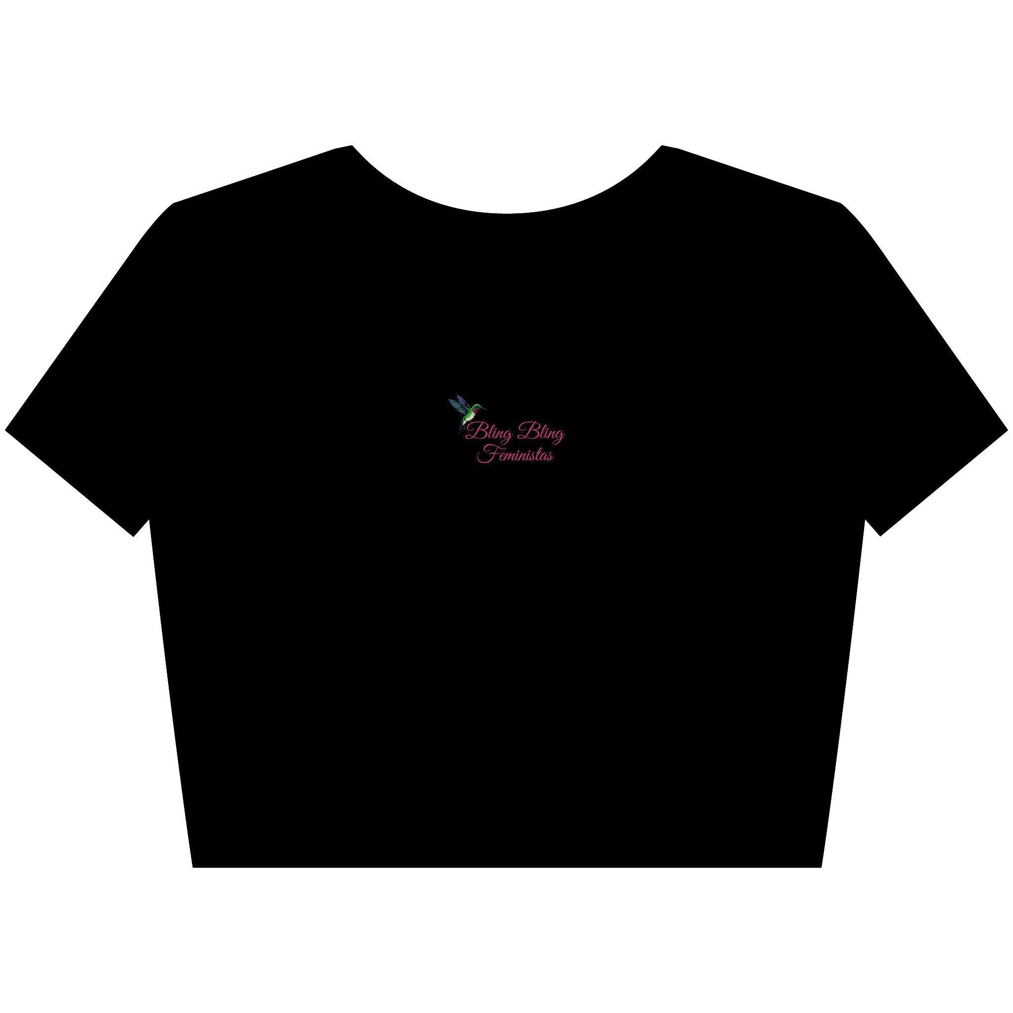 Pussy Power - Black Crop Top