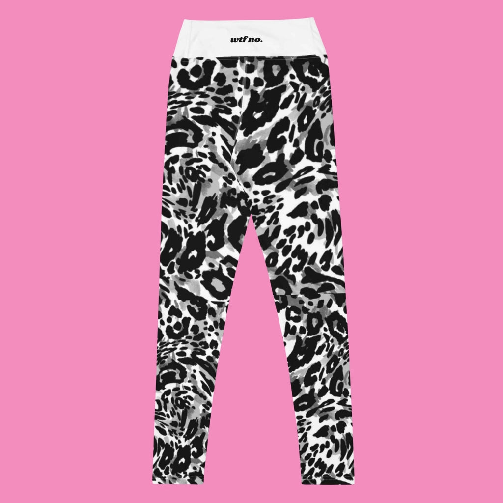 wtf no. Leggings Leo Print – hoch tailliert, recyceltes Material, Bling Bling Feministas