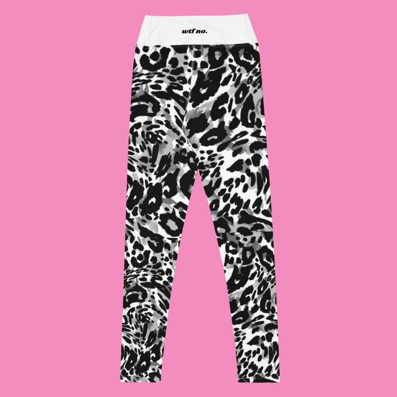 wtf no. Leggings Leo Print – hoch tailliert, recyceltes Material, Bling Bling Feministas