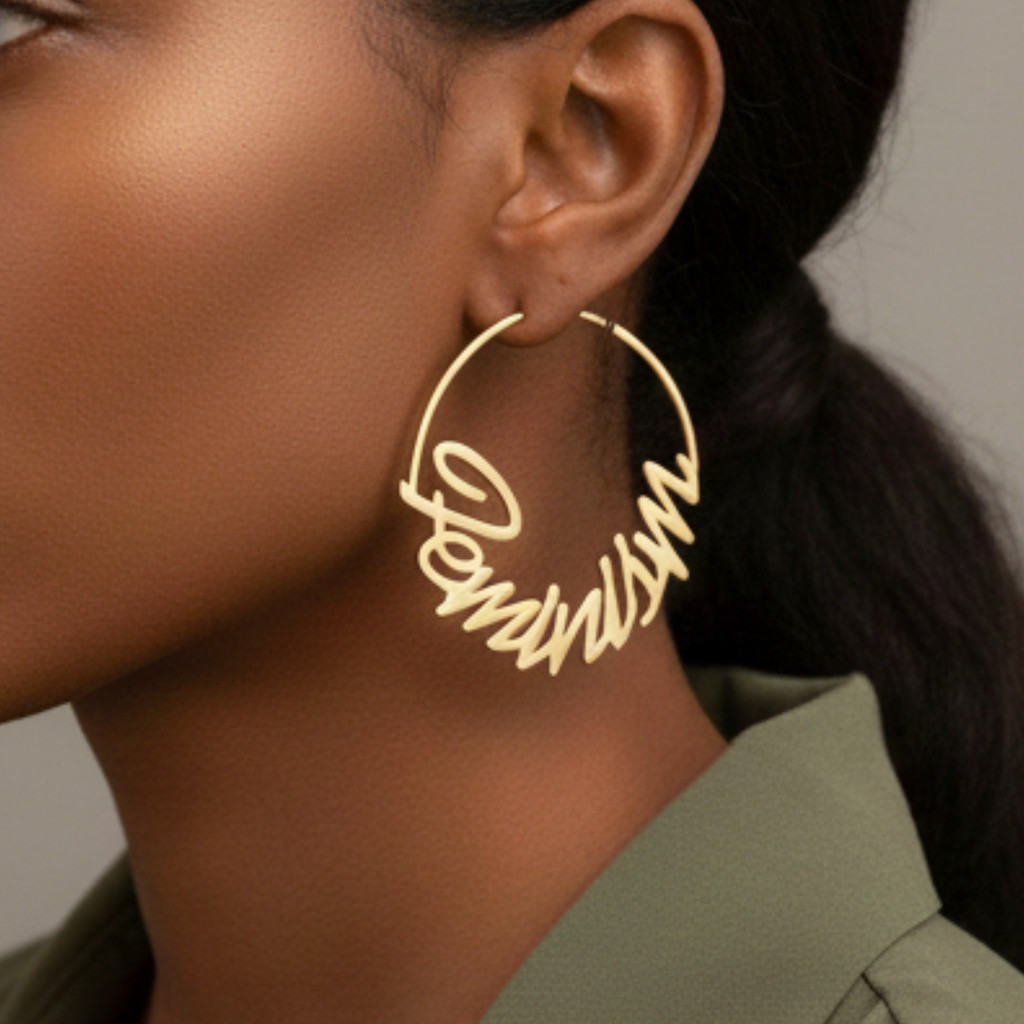 Feminism Creolen Hoops Gold