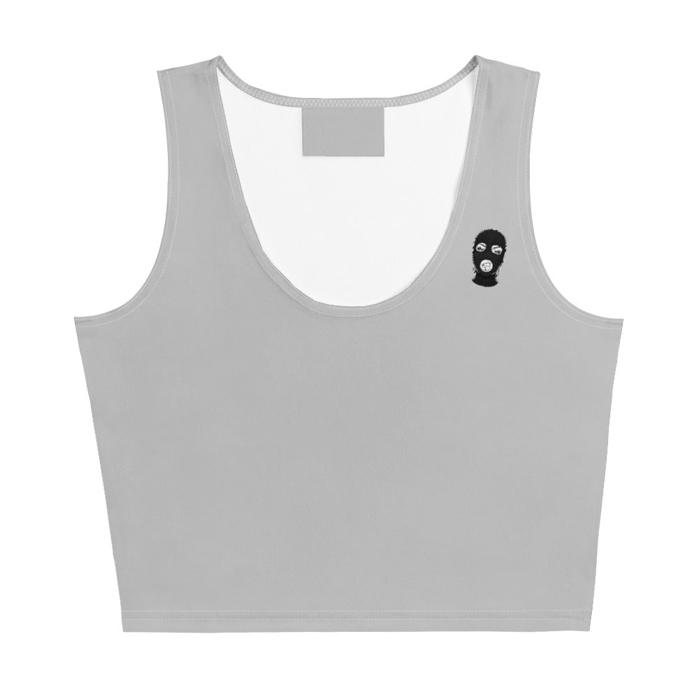 Feministisches Crop-Top - grau