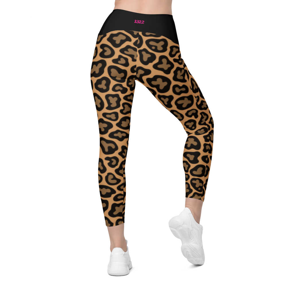 1312 - Leo Leggings mit Taschen