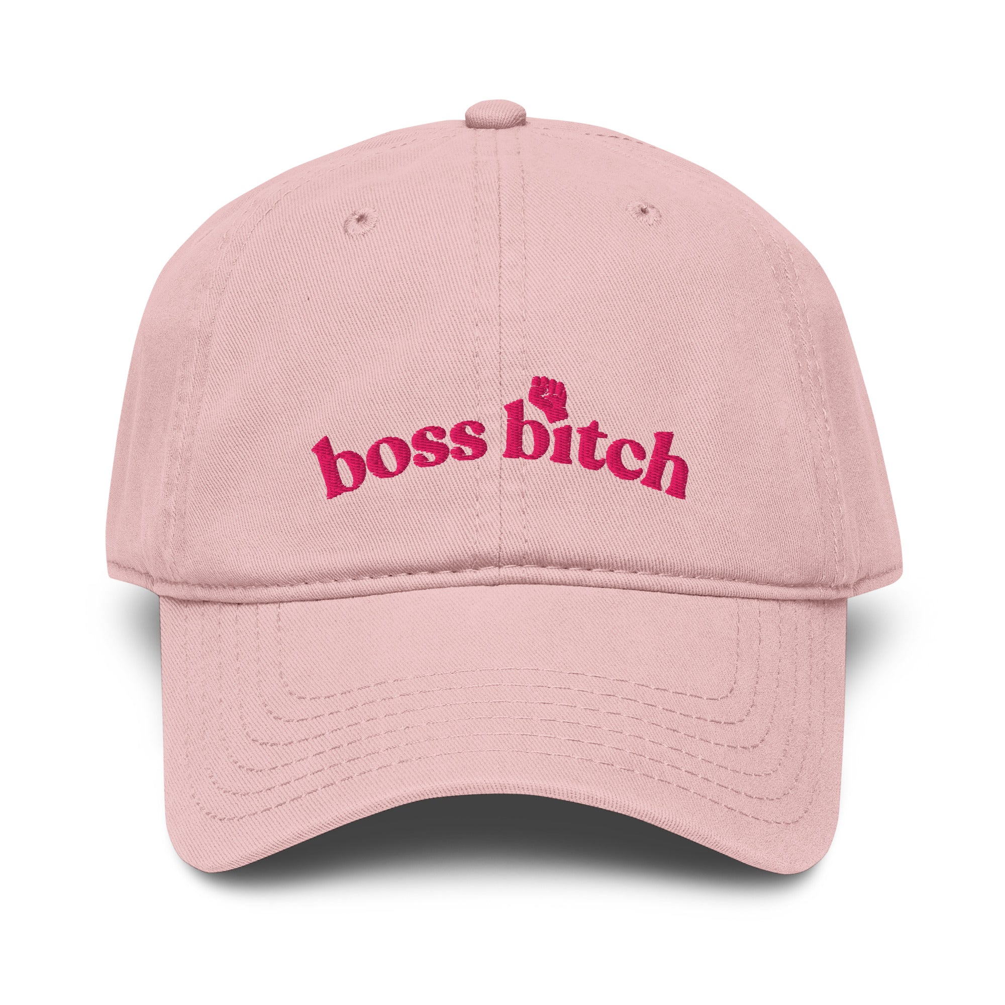 boss bitch - Basecap rosa - Baumwolle
