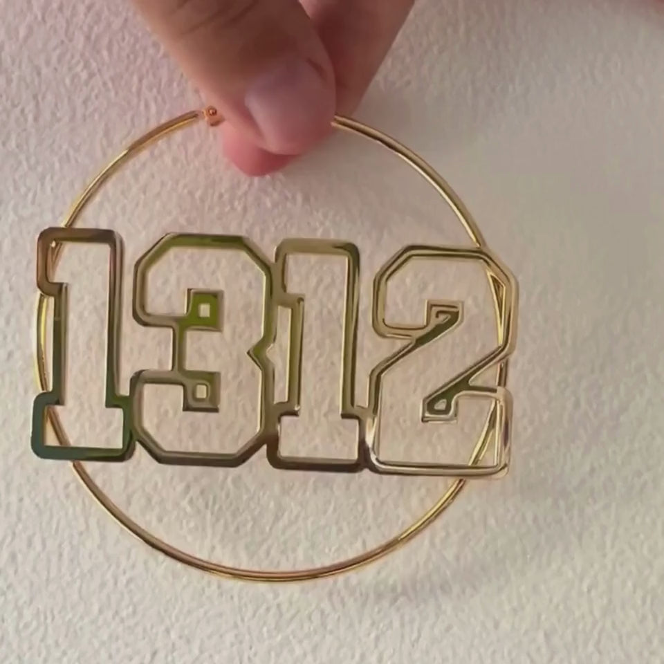 1312 Creolen 6 Größen Edelstahl - Bling Bling Feministas