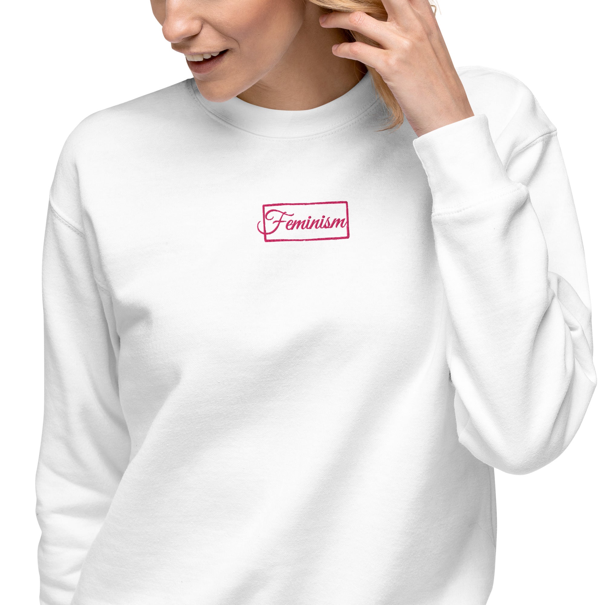 Feminism in pink bestickt - Pullover